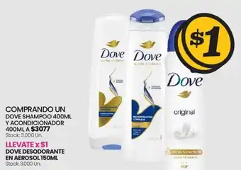 Changomas DOVE SHAMPOO Y ACONDICIONADOR 400ML oferta