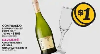 Changomas ESPUMANTE EMILIA EXTRA BRUT 750 ML oferta