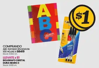 Changomas ABC RAYADO RIVADAVIA 100 HOJAS oferta