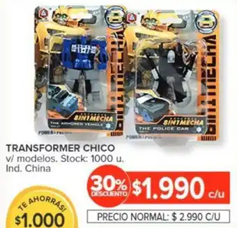 Carrefour TRANSFORMER CHICO v/ modelos oferta