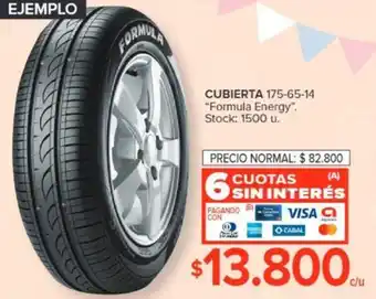Carrefour CUBIERTA 175-65-14 "Formula Energy" oferta