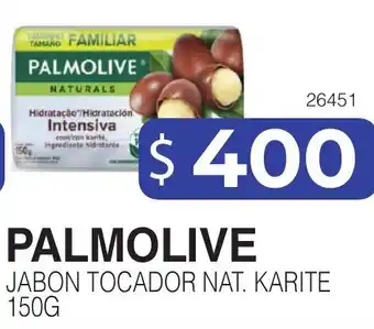 Masivos PALMOLIVE JABON TOCADOR NAT. KARITE 150G oferta