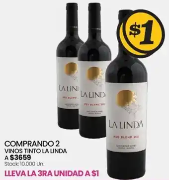 Changomas COMPRANDO 2 VINOS TINTO LA LINDA oferta
