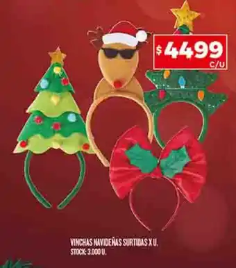 Supermercados DIA VINCHAS NAVIDEÑAS SURTIDAS X U. oferta