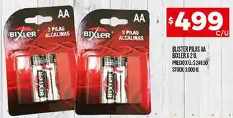 Supermercados DIA BLISTER PILAS AA BIXLER X 2 U oferta