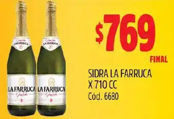 Supermercados Yaguar SIDRA LA FARRUCA X 710 CC oferta
