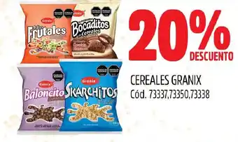 Supermercados Yaguar CEREALES GRANIX oferta