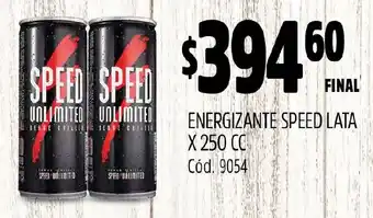 Supermercados Yaguar ENERGIZANTE SPEED LATA X 250 CC oferta