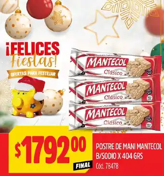 Supermercados Yaguar POSTRE DE MANI MANTECOL B/SODIO X 404 GRS FINAL oferta