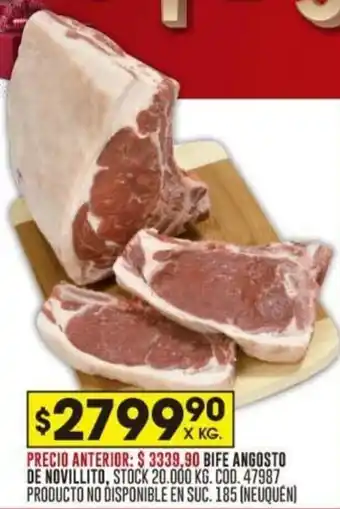 Coto BIFE ANGOSTO DE NOVILLITO oferta