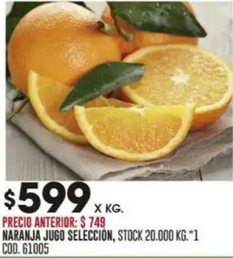 Coto NARANJA JUGO SELECCIÓN oferta