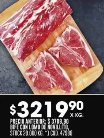 Coto BIFE CON LOMO DE NOVILLITO oferta