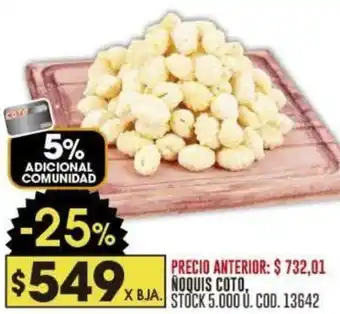 Coto NOQUIS COTO oferta