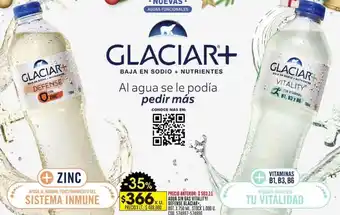 Coto AGUA SIN GAS VITALITY/ DEFENSE GLACIAR+. PRECIO X LT.: $488,000 BOT. X 750ML oferta