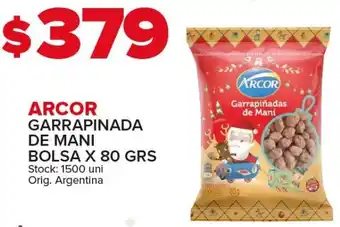 Carrefour Maxi ARCOR GARRAPINADA DE MANI BOLSA X 80 GRS oferta