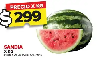 Carrefour Maxi SANDIA X KG oferta