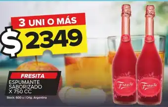 Carrefour Maxi FRESITA ESPUMANTE SABORIZADO X 750 CC oferta