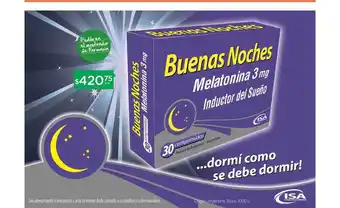 Farmacity Buenas Noches Melatonina oferta