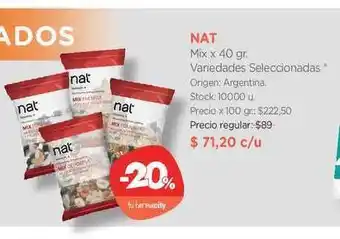 Farmacity Nat Mix 40gr oferta
