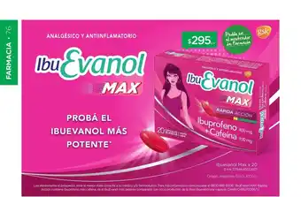 Farmacity Ibu Evanol Max oferta