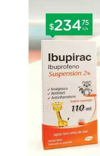 Farmacity Ibupirac Ibuprofeno 110ml oferta