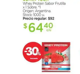 Farmacity Whey Protein Sabor Frutilla oferta