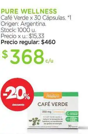 Farmacity Pure Wellness Café Verde oferta