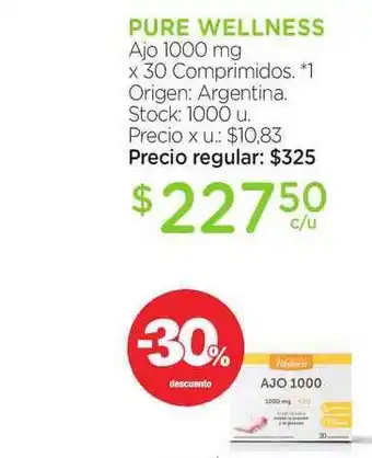 Farmacity Pure Wellness Ajo 1000 Mg oferta
