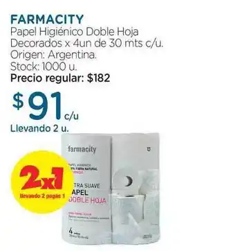 Farmacity Farmacity Papel Higiénico Doble Hoja Decorados oferta