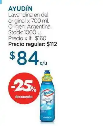 Farmacity Ayudín Lavandina En Del Original 700ml oferta