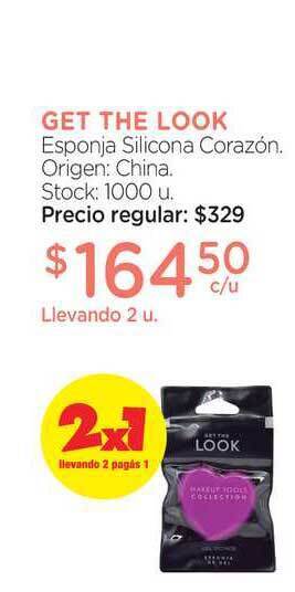 Farmacity Get The Look Esponja Silicona Corazón oferta