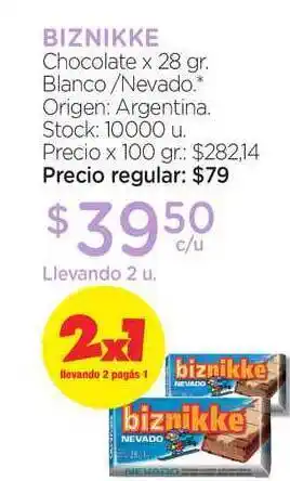 Biznikke Chocolate 28gr