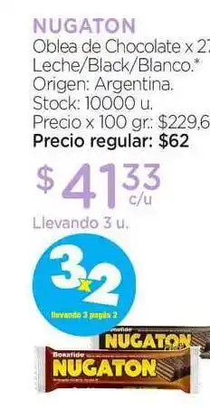 Farmacity Nugaton Oblea De Chocolate oferta
