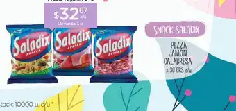 Farmacity Snack Saladix Pizza Jamón Calabresa oferta