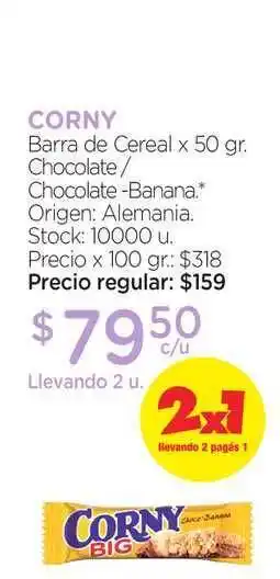 Farmacity Corny Barra De Cereal 50gr oferta
