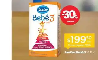 Farmacity Sancor Bebé 3 x 1L oferta