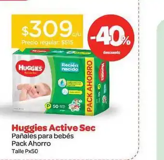 Farmacity Huggies Active Sec Pañales Para Bebés Pack Ahorro oferta