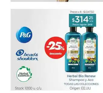 Farmacity Herbal Bio Renew Shampoo Y Aco oferta