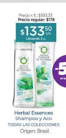 Farmacity Herbal Essences Shampoo Y Aco oferta