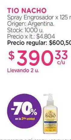 Farmacity Tio Nacho Spray Engrosador oferta