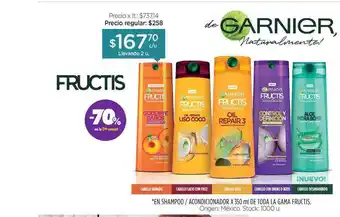Farmacity Garnier Fructis En Shampoo - Acondicionador oferta