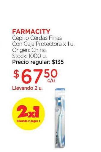 Farmacity Farmacity Cepillo Cerdas Finas Con Caja Protectora oferta