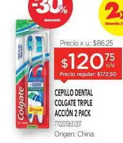 Farmacity Cepillo Dental Colgate Triple Acción 2 Pack oferta