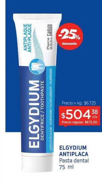 Farmacity Elgydium Antiplaca Pasta Dental 75ml oferta