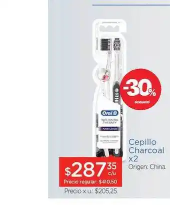 Farmacity Cepillo Charcoal x2 oferta