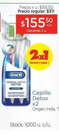 Farmacity Cepillo Detox x2 oferta