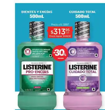Farmacity Listerine Dientes Y Encías - Cuidado Total oferta
