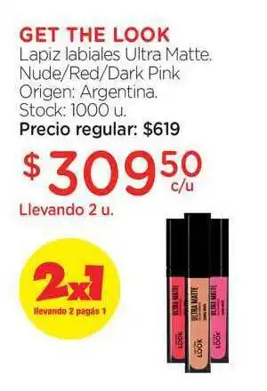 Farmacity Get The Look Lapiz Labiales Ultra Matte oferta