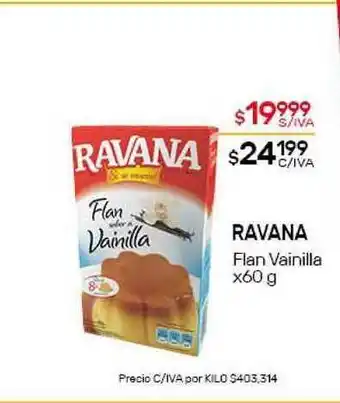Nini Mayorista Ravana Flan Vainilla x60 g oferta