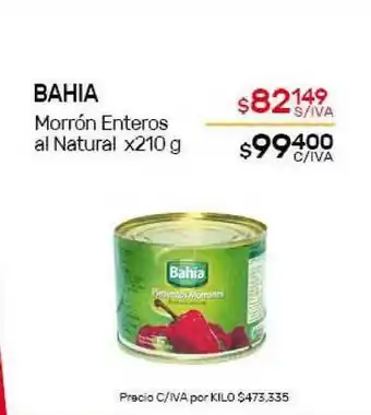 Nini Mayorista Bahia Morrón Enteros al Natural x210 g oferta